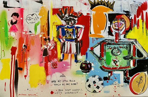 LIONEL MESSI van Mr Mindwash, Schilderij te koop op Singulart