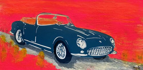 Mercedes cabriolet 190 sl van Mr Mindwash, Schilderij te koop op Singulart
