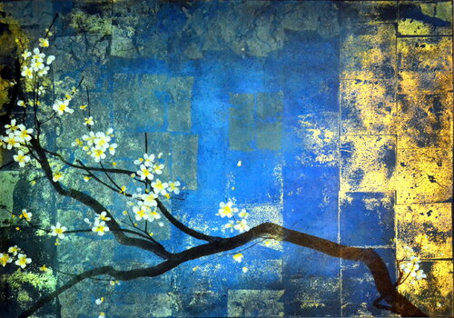 "L'Or de l'Azur" van Sophie Duplain, Schilderij te koop op Singulart