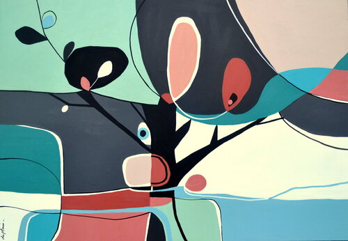 "L'Arbre qui cache la Foret" van Sophie Duplain, Schilderij te koop op Singulart