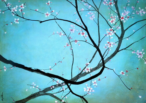 "Turquoise et Sakura" Sophie Duplain