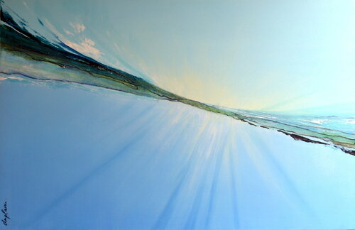 "Water Green" di Sophie Duplain, Pittura in vendita su Singulart