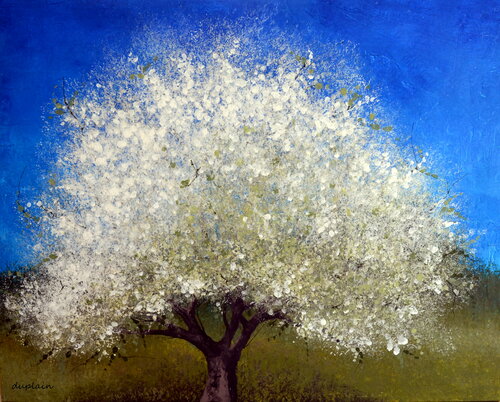 "L'Amandier Luciole" van Sophie Duplain, Schilderij te koop op Singulart