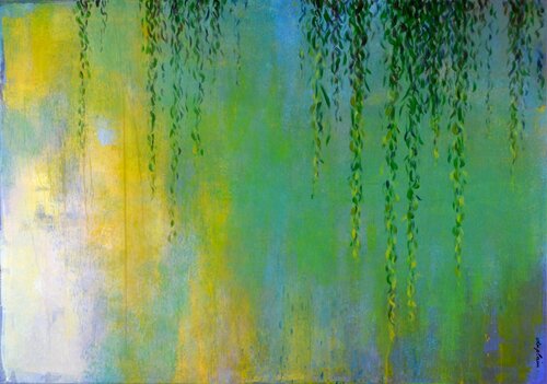 "Le Jardin Céladon" di Sophie Duplain, Pittura in vendita su Singulart