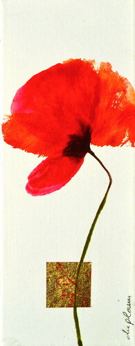 "Poppy and Gold" 3 di Sophie Duplain, Pittura in vendita su Singulart