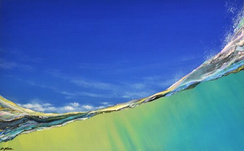 "à Fleur d'Eau" di Sophie Duplain, Pittura in vendita su Singulart