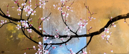 "Le Paravent Japonais" by Sophie Duplain, Painting for Sale on Singulart