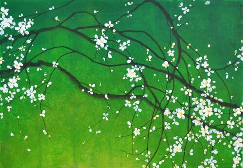 "Lumière Végétale" van Sophie Duplain, Schilderij te koop op Singulart