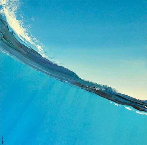 "Water" 1 di Sophie Duplain, Pittura in vendita su Singulart