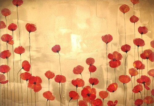 "Poppies" 2 di Sophie Duplain, Pittura in vendita su Singulart