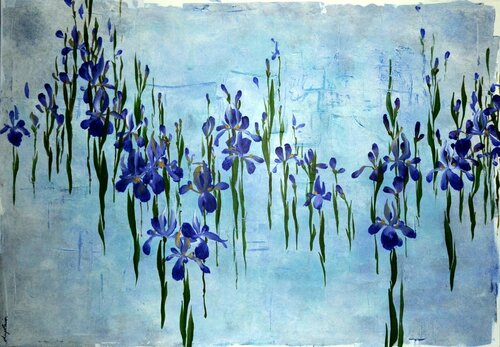 "Fleurs d'Eau" von Sophie Duplain, Malerei kaufen auf Singulart