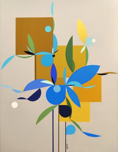 "L'Iris Bleu" von Sophie Duplain, Malerei kaufen auf Singulart
