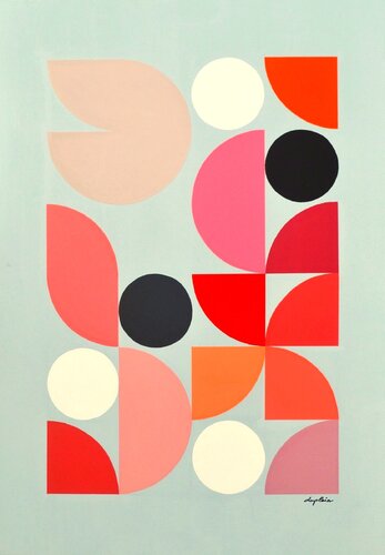 "Fleurs de Corail" by Sophie Duplain, 油畫 for Sale on Singulart