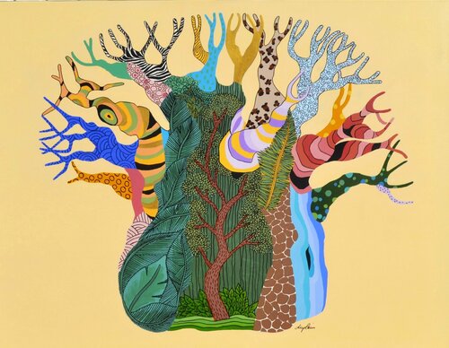 "Wildlife" di Sophie Duplain, Pittura in vendita su Singulart