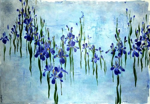 "Fleurs d'Eau" by Sophie Duplain, Painting for Sale on Singulart