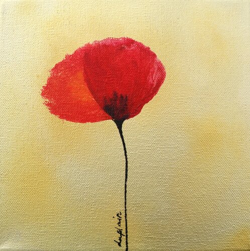 Papavero, 6 par Sophie Duplain, Peinture en vente sur Singulart