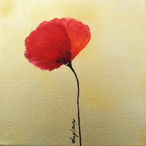 Papavero, 2 par Sophie Duplain, Peinture en vente sur Singulart