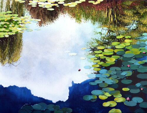 "Le Miroir du Ciel" di Sophie Duplain, Pittura in vendita su Singulart