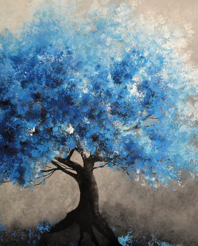 "La Vie en Bleu" van Sophie Duplain, Schilderij te koop op Singulart