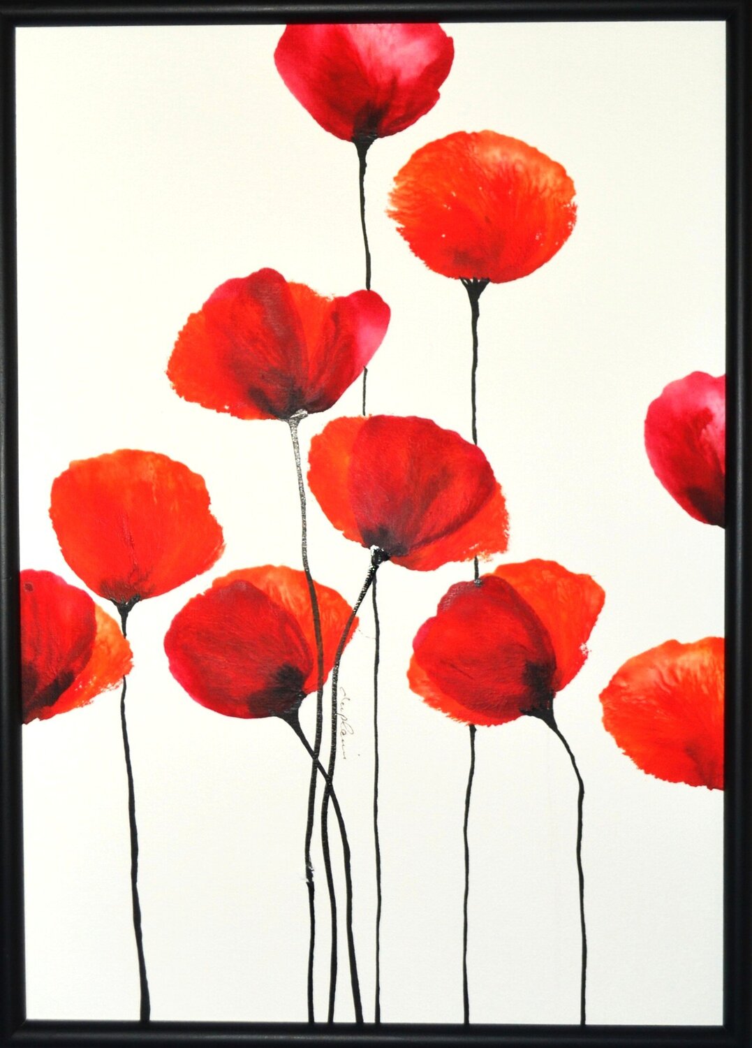 "Fleurs Rouges 1" Sophie Duplain