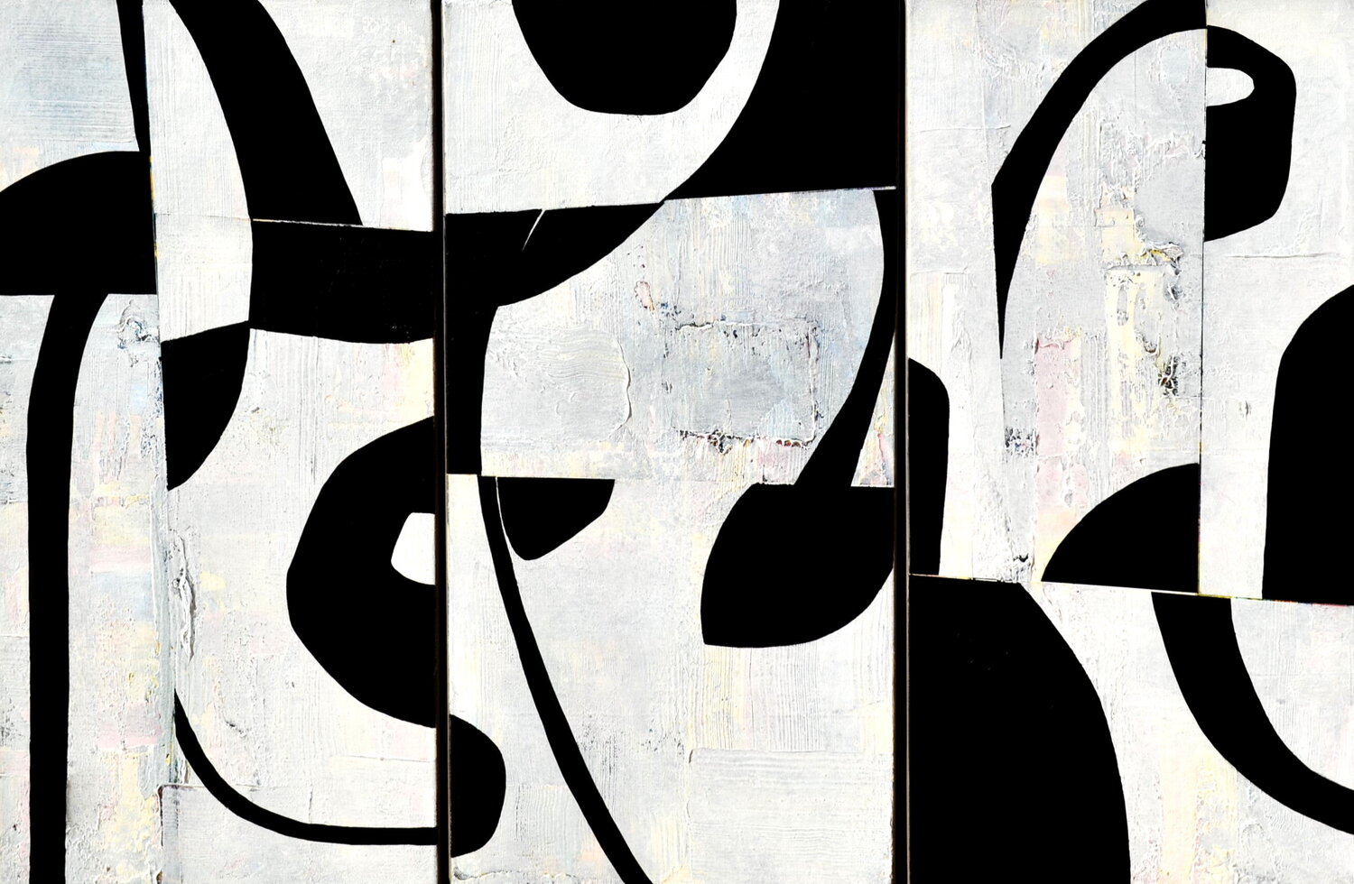 "Le Blanc et le Noir" Sophie Duplain Original painting for sale