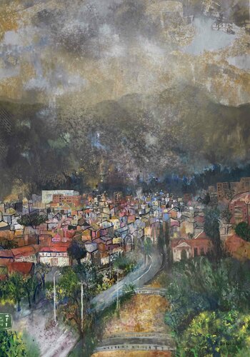 Cuenca XXV-Vista desde El Vado. by Ariel Dawi, Painting for Sale on Singulart