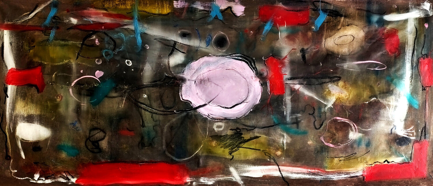 Pink Object Karel Stoop Origineel schilderij te koop