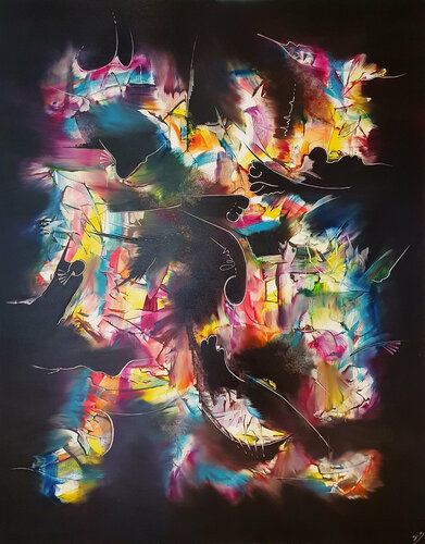 Les gondoles de Venise van Sabrina VIOLA, Schilderij te koop op Singulart