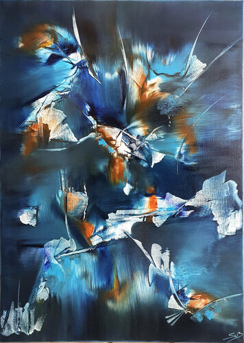 Les colibris van Sabrina VIOLA, Schilderij te koop op Singulart