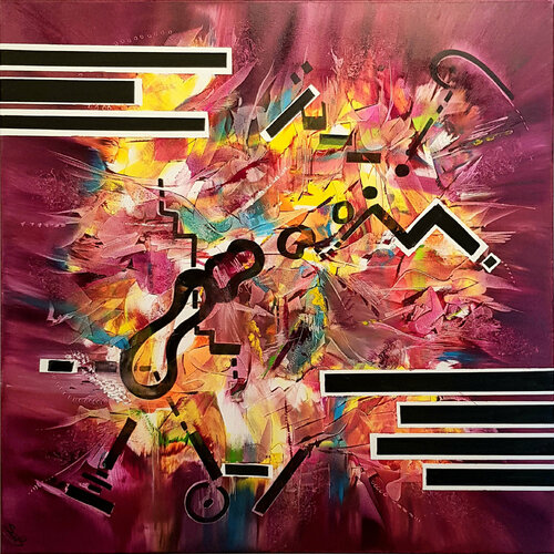 Géométriquement affolant di Sabrina VIOLA, Pittura in vendita su Singulart