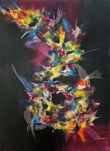 Pensées prisonnières von Sabrina VIOLA, Malerei kaufen auf Singulart