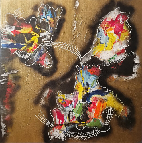 L'autre côté van Sabrina VIOLA, Schilderij te koop op Singulart