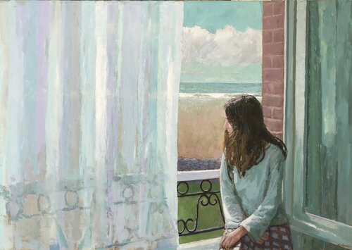 Quand le matin se lève, la grande fenêtre. von James MacKeown, Malerei kaufen auf Singulart