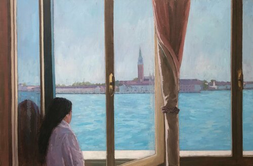 Un matin, l'attente. von James MacKeown, Malerei kaufen auf Singulart