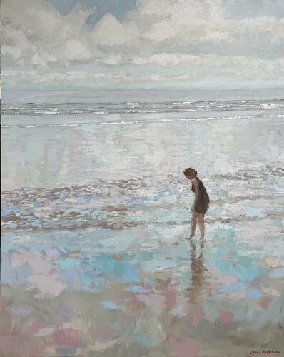 Marée basse, pieds nus van James MacKeown, Schilderij te koop op Singulart