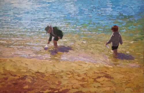 Les bateaux en papier von James MacKeown, Malerei kaufen auf Singulart