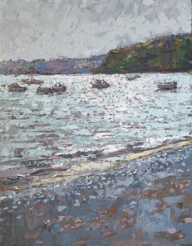 Maree decendante, le matin. van James MacKeown, Schilderij te koop op Singulart