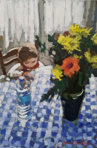 la bouteille d'eau. van James MacKeown, Schilderij te koop op Singulart