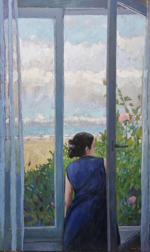 La rose et la marée van James MacKeown, Schilderij te koop op Singulart