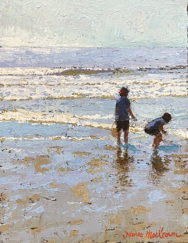 « Il y a des vagues! » von James MacKeown, Malerei kaufen auf Singulart
