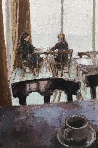 le café von James MacKeown, Malerei kaufen auf Singulart