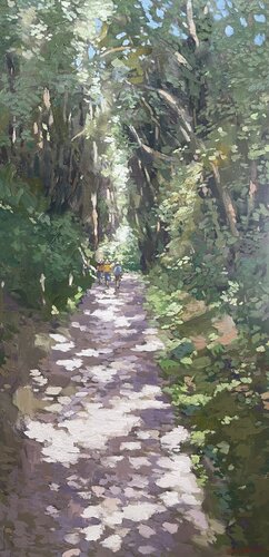 Le chemin, vers la plage von James MacKeown, Malerei kaufen auf Singulart