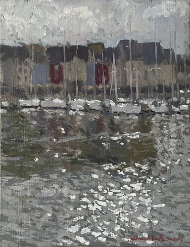 Le port octobre . van James MacKeown, Schilderij te koop op Singulart