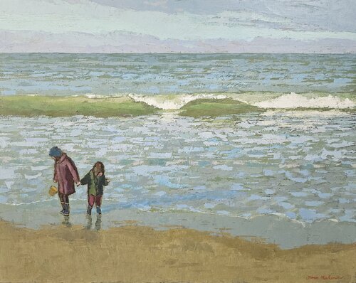 la vague, octobre. van James MacKeown, Schilderij te koop op Singulart