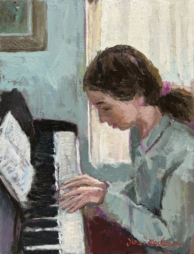 Le piano. von James MacKeown, Malerei kaufen auf Singulart