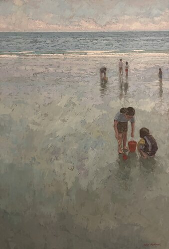 Un beau dimanche. Marée basse. von James MacKeown, Malerei kaufen auf Singulart