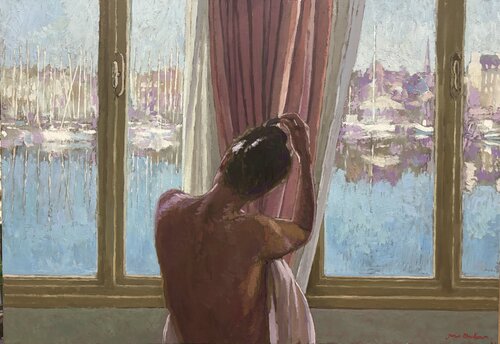 Vue de l’hôtel. van James MacKeown, Schilderij te koop op Singulart