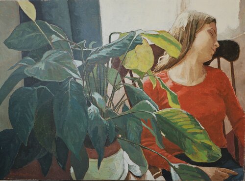 Dans ses rêves di James MacKeown, Pittura in vendita su Singulart