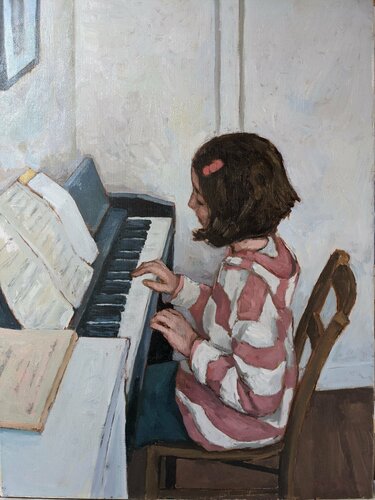 Le piano. von James MacKeown, Malerei kaufen auf Singulart