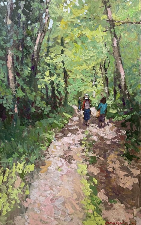 Le retour.( La roche jagu.) James MacKeown